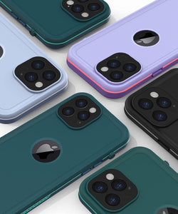 LOVE BEIDI Design for iPhone 12 Pro Max Case Waterproof 6.7'', Shockproof Phone Case for iPhone 12 Pro Max Protective Case with Screen Protector, Dust Proof Cover for iPhone 12 Pro Max (Purple)