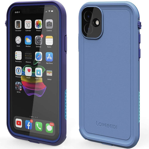 LOVE BEIDI iPhone 11 Waterproof Case 6.1 Screen Protector Underwater Shockproof Full-Body Dustproof Rugged Case for Aplle iPhone 11 (Navy Blue)