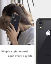Load image into Gallery viewer, iPhone XR Waterproof case Life Snowproof Dirtproof Shockproof Cover … (Black/Clear)