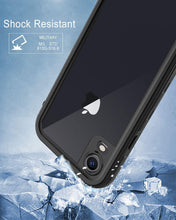 Load image into Gallery viewer, iPhone XR Waterproof case Life Snowproof Dirtproof Shockproof Cover … (Black/Clear)