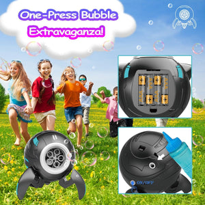 Bubble Machine for Kids, Automatic Robot Bubble Maker Toys Kids Bubble Machine for Parties Wedding, Bubble Machine Toy for Toddlers Children Pets Dogs Cat Indoor