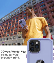 Load image into Gallery viewer, LOVE BEIDI Design for iPhone 12 Pro Max Case Waterproof 6.7&#39;&#39;, Shockproof Phone Case for iPhone 12 Pro Max Protective Case with Screen Protector, Dust Proof Cover for iPhone 12 Pro Max (Purple)