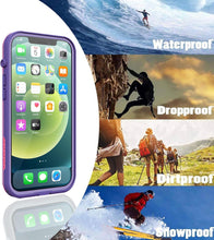 Load image into Gallery viewer, LOVE BEIDI Design for iPhone 12 Pro Max Case Waterproof 6.7&#39;&#39;, Shockproof Phone Case for iPhone 12 Pro Max Protective Case with Screen Protector, Dust Proof Cover for iPhone 12 Pro Max (Purple)