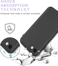 Load image into Gallery viewer, iPhone SE 2020 Waterproof Case, iPhone 8 7 Waterproof Case Cover with Screen Protector, Life Shockproof Snowproof Phone Case for iPhone 8 7 SE 2020 4.7&quot; (iPhone 7/8 /SE 2020 Black)