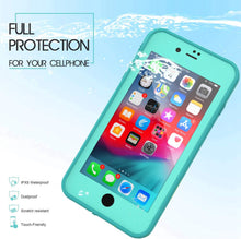 Load image into Gallery viewer, LOVE BEIDI iPhone 8 Plus/7 Plus Waterproof Case Cover Built-in Screen Protector Fully Sealed Life Shockproof Snowproof Underwater Protective Case for iPhone 8/7 Plus 5.5&quot;(Cyan/Green/Mint Green)