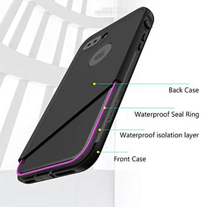 LOVE BEIDI iPhone 8 Plus & 7 Plus Waterproof Case - Underwater Snowproof Dirtproof Shockproof Cover